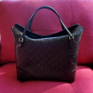 Gucci Satchel Bree Brown Guccissima Handbag
